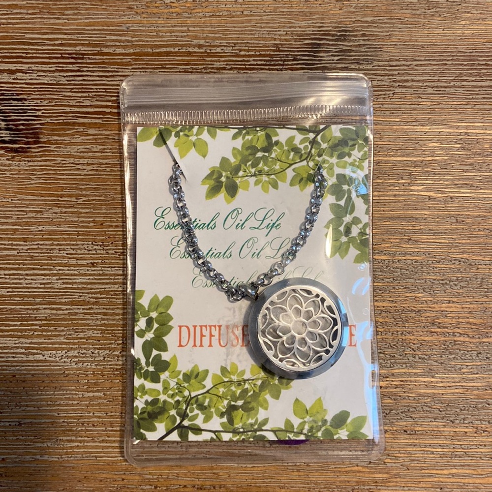 Essential oil diffuser necklace